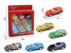 76285 [RR-SET-2360610-R]Набор машин металл. «Тачки. ROAD RACING» 6 шт 7 см в кор.
