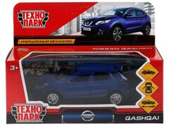 76298 [QASHQAI-BU]Технопарк. Машина «NISSAN QASHQAI» металл. инерц. 12 см (открыв. двери, багажник) синий