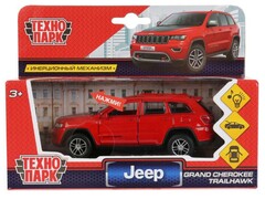 76300 [CHEROKEE-12SL-RD]Технопарк. Машина «JEEP GRAND CHEROKEE» металл. инерц. 12 см (свет, звук, открыв. двери, багажник)