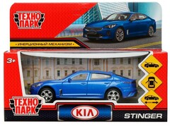 76309 [STINGER-12-BU]Технопарк. Машина «KIA STINGER» металл. инерц. 12 см (открыв. двери, багажник) синяя