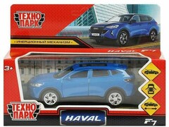 76287 [F7-12-BU]Технопарк. Машина "HAVAL f7" металл. инерц. 12 см (открыв. двери, багажник) синяя