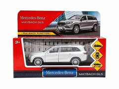 76310 [MAYBCHGLS-12-WH]Технопарк. Машина «MERCEDES-BENZ gls maybach» металл. инерц. 12 см (открыв. двери, багажник) белая