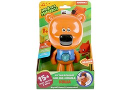 Музыкальная игрушка «Ми-ми-мишки. Кеша» (свет, 15 песен, фраз, звуков) 14*21*8 см в кор.