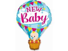 76409 [901829]Шар-фигура «Воздушный шар» голубой 91 см