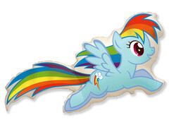 76418 [902739]Шар-фигура «My Little Pony» радуга 41 см