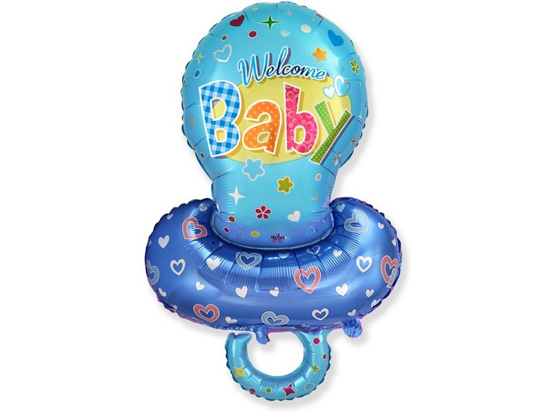 Шар-фигура «Пустышка» голубая 36 см
