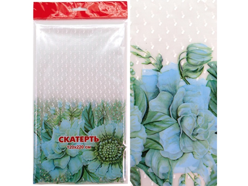 Скатерть «Вербена» прозрачная 120*220 см