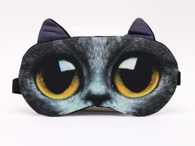 Маска для сна "Cat's eyes" dark grey