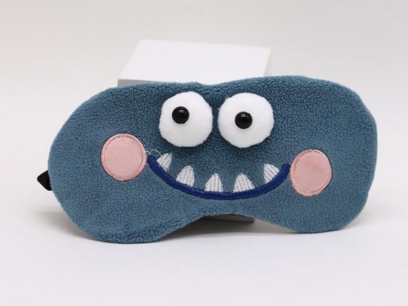 Маска для сна гелевая "Cute weirdos" blue