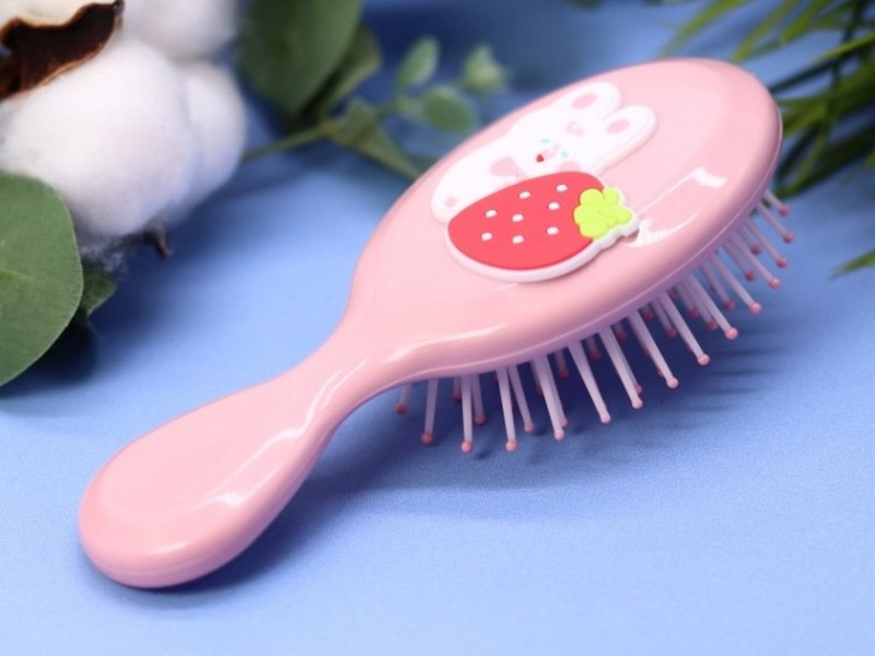 Расческа "Hare strawberry big" pink