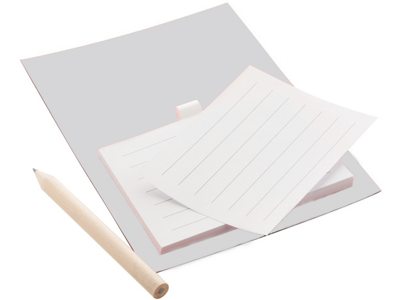 Магнитный блок для записей с карандашом «Simple» white 10*14 см