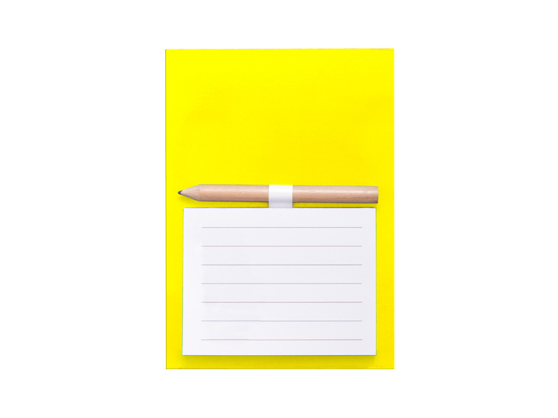 Магнитный блок для записей с карандашом «Simple» yellow 10*14 см