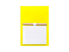 76687 [136-060]Магнитный блок для записей с карандашом «Simple» yellow 10*14 см