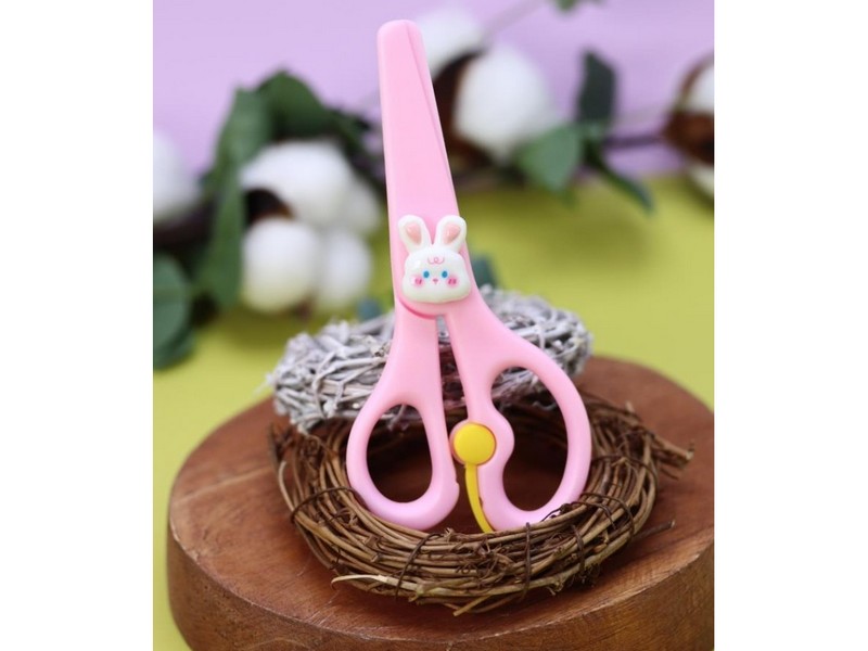 Безопасные ножницы "Bunny friend" pink