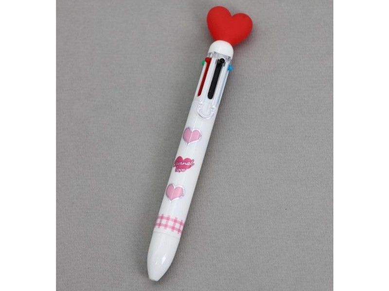 Ручка автомат. 6 в 1 "Love hearts"