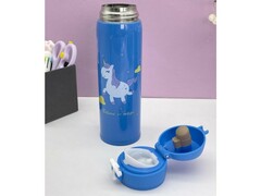 76732 [DPTT-8109-02]Термос «Lovely unicorn» blue mix 500 мл