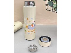 Термос с датчиком температуры «Happy friends, rabbit» beige 500 мл