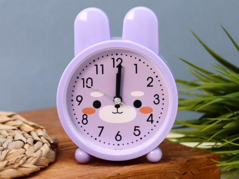 Часы-будильник "Bunny" purple