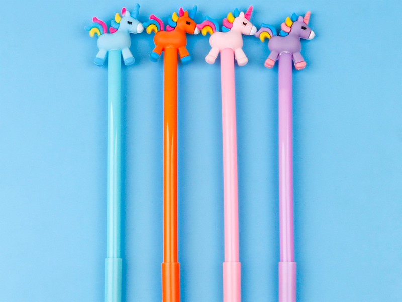 Ручка гелевая "Dreamy unicorn" 0,5 мм СИНЯЯ