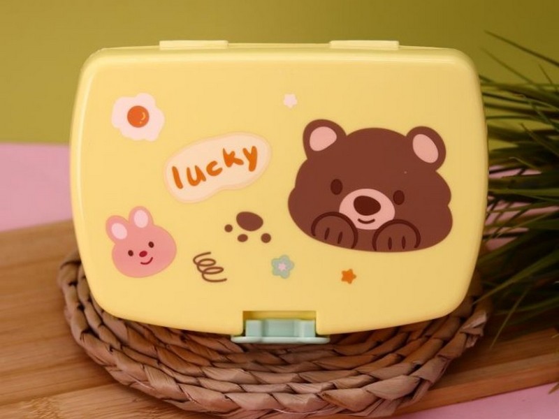 Ланчбокс "Bear-bunny" yellow 700 мл
