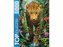 76971 [Ф1000-7731]TOPpuzzle. ПАЗЛЫ 1000 элементов. ТАИНСТВЕННЫЙ ЛЕОПАРД