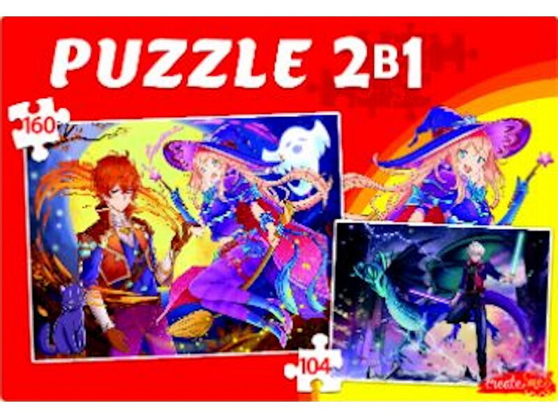 Купить оптом ПАЗЛЫ 2 в 1. МИР АНИМЕ №3 (104 и 160 эл.) в Луганске