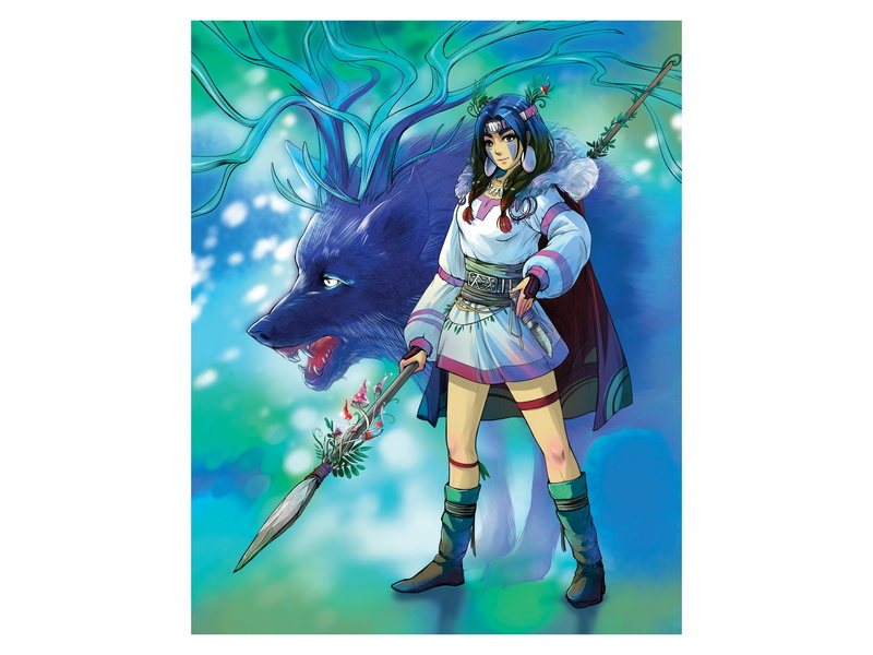 Купить оптом Холст с красками 40х50 см по номерам. ПРИНЦЕССА ЛЕСА в Луганске