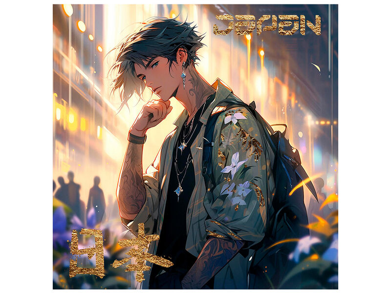 Купить оптом Холст с красками 40х40 см по номерам. ПАРЕНЬ ИЗ ЯПОНИИ (с поталью) в Луганске