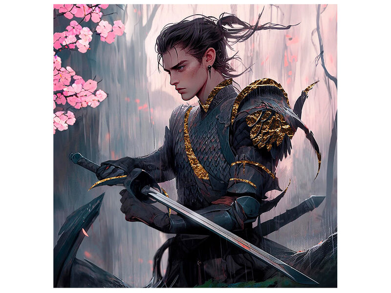 Купить оптом Холст с красками 40х40 см по номерам. ТЕМНЫЙ ПРИНЦ (с поталью) в Луганске