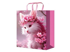 77152 [ПКП-0344]Пакет подарочный «ВЕСЕННЯЯ КОШЕЧКА» 18*23*8 см (глян. лам.)