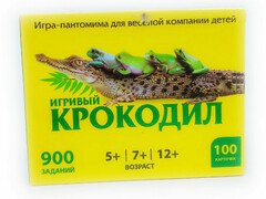 77360 [0134R-84]Настольная игра «Игривый крокодил» 100 карточек