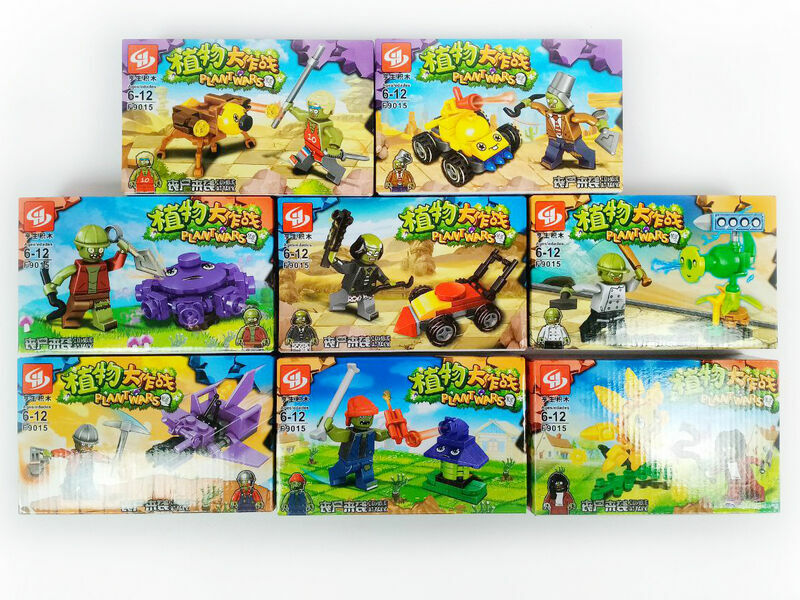 Конструктор «Зомби против растений» (16шт/уп) F 9015