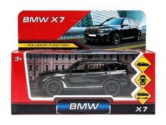 77415 [2101C067-R1]Технопарк. Машина «BMW x7» металл. инерц. 12 см (открыв. двери, багажник) черный