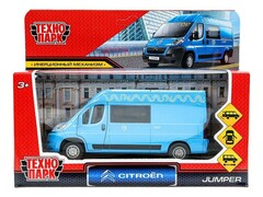 77417 [JUMPER-14MOS-BU]Технопарк. Машина «CITROEN JUMPER» металл. инерц. 14 см (открыв. двери, багажник) синий