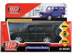 77428 [G-СLASS-BK-WOD]Технопарк. Машина «MERCEDES-BENZ G-CLASS» металл. инерц. 12 см (открыв. двери, багажник) черный