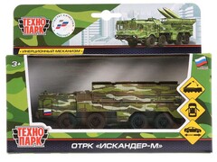 77444 [SB-17-62-B(GN)-WB]Технопарк. Ракетный комплекс «ИСКАНДЕР-М» металл. инерц. 15 см (открыв. двери, подвиж. детали)