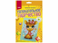 77737 [Амк-017]Алмазная мозаика 14,8*21 см "Жирафик" (неполное заполнение)