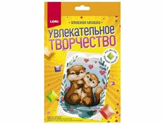 77738 [Амк-018]Алмазная мозаика 14,8*21 см "Сладкая парочка" (неполное заполнение)
