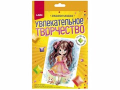 77742 [Амк-023]Алмазная мозаика 14,8*21 см "Прогулка" (неполное заполнение)