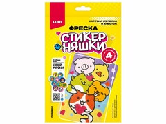 77771 [Кпо-001]Картина из песка и блесток. Фреска «Стикерняшки. Любимки»