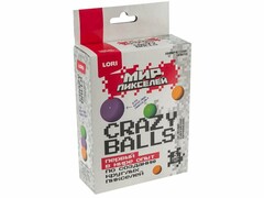 77791 [Опи-006]Химические опыты «Crazy balls. Мир пикселей» зеленые, сиреневые, оранжевые