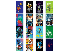 Блокнот А6 24 л клетка BG "МИКС. Мальчики" (скрепка, офсет)