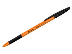 77885 [CBp_70964]Ручка шариковая Berlingo "Tribase grip orange" оранжевый корпус 0,7 мм ЧЕРНАЯ (50шт/уп)