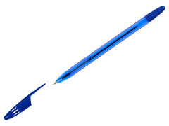 Ручка шариковая СТАММ "555" тонированный корпус 0,7 мм СИНЯЯ (50шт/уп)