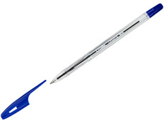 Ручка шариковая СТАММ "Орбита 100" прозрачный корпус 0,7 мм СИНЯЯ (24шт/уп)