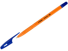 Ручка шариковая СТАММ "Орбита 100" оранжевый корпус 0,7 мм СИНЯЯ (24шт/уп)