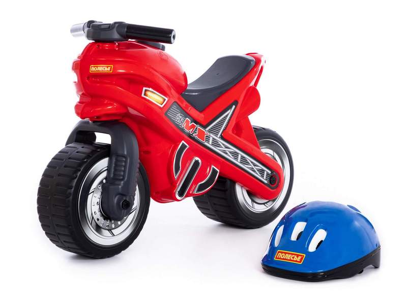 Каталка-мотоцикл "МХ" со шлемом