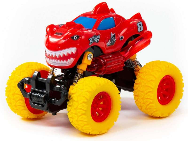 Автомобиль инерц. "Монстр РАЛЛИ" - "Акула" (свет, звук) в пакете