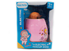 Собачка в кружке на бат. (свет, звук) 19*14*15 см в кор. LG188232