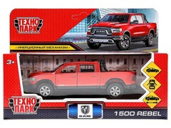 78553 [RAM1500-13-RD]Технопарк. Машина «DODGE RAM 1500 REBEL" металл. инерц. 13 см (открыв. двери, багажник) красный
